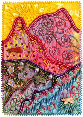 bead embroidery, Robin Atkins, Bead Journal Project