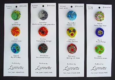 beaded buttons by Lunnette Higdon-Hertel