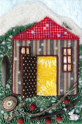 bead embroidery, bead journal project, Robin Atkins, December, Door Open