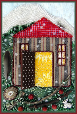 bead embroidery by Robin Atkins, Light Within, door open