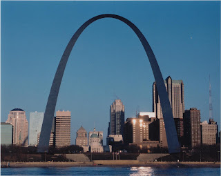 St. Louis Gateway Arch from East St. Louis January 2002, National Park Service