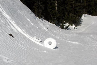 Snow doughnuts, like these found in the North Cascades, form when snow conditions are just right. 
