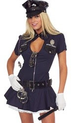 Sexy and Naughty Police officer Halloween Costume Picture