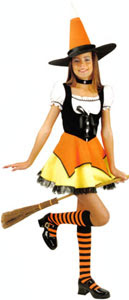 Sexy Candy Corn Witch Halloween Costume Pics for Children