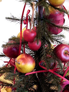 Pears and Apples on Christmas Tree Pic