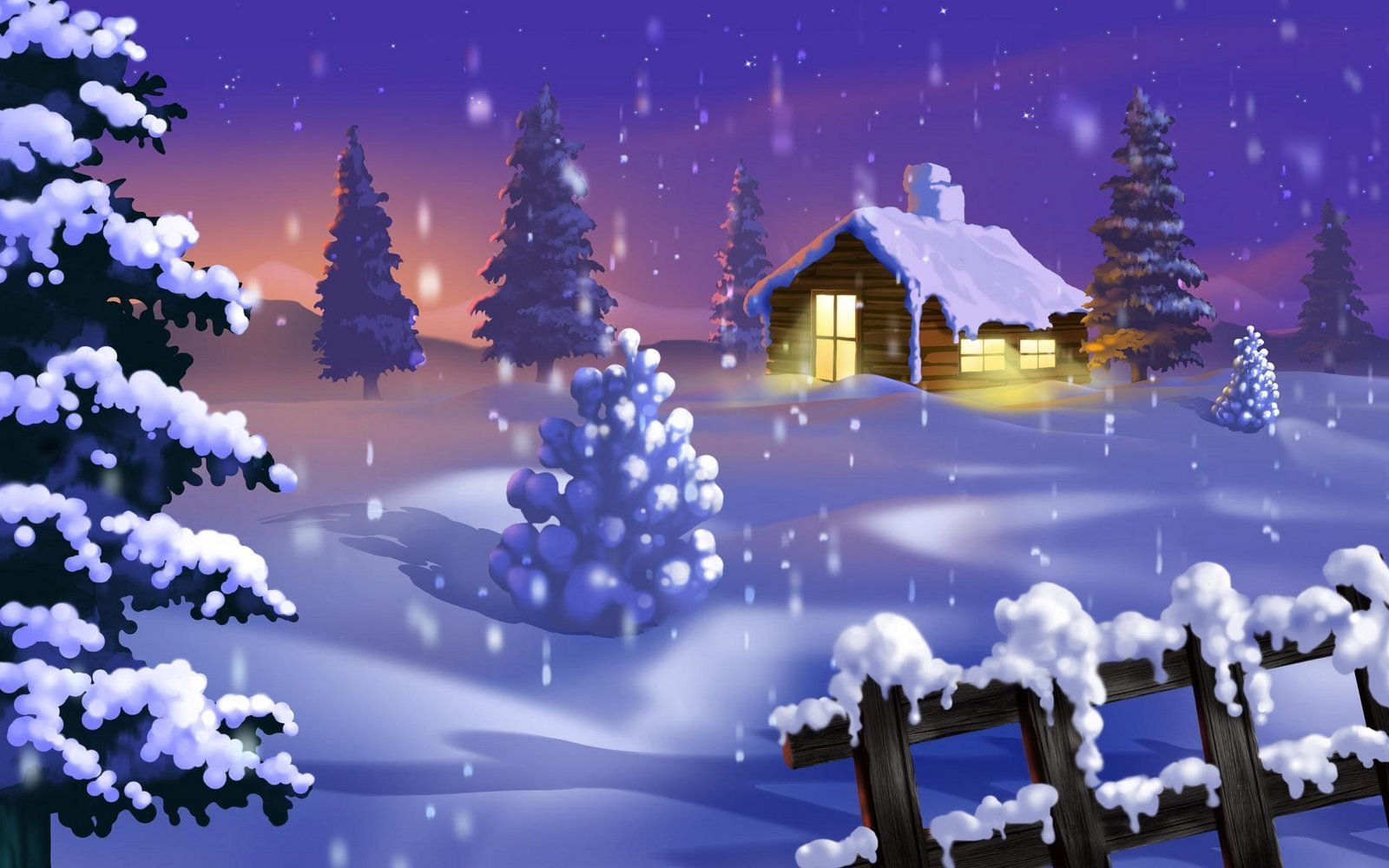 Christmas snow scene wallpapers Blog da Martita Catita: Feliz Natal !!! - Buon Natale !!! - Merry