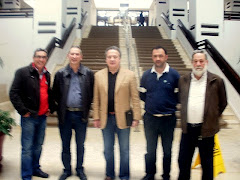 Representantes de la Banda Municipal Musical de Estepona y la Plataforma Vecinal con pedro Pacheco