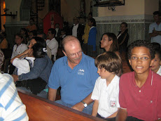 Larry at Church with William & Josh