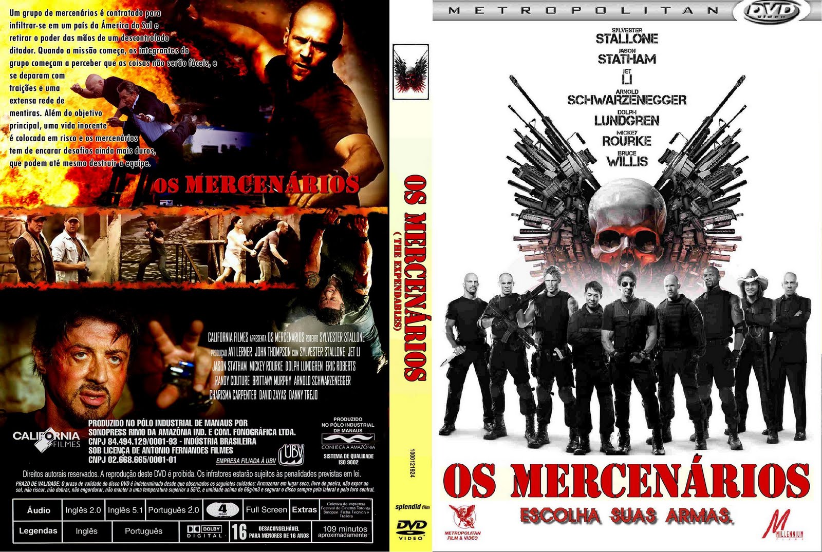 Capas Filmes Ação Os Mercenários