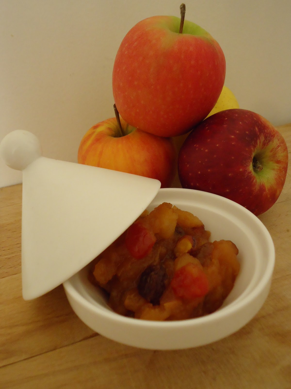 La tambouille de Titegrenouye Chutney aux pommes, fruits secs et