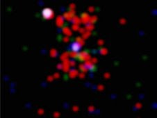 Distant galaxy 3C294, observed by Chandra on February 15, 2001