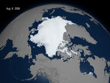 Sea ice cover reaches its minimum extent at the end of each summer.