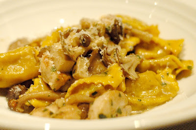 agnolotti veal ravioli with sweetbreads and funghi