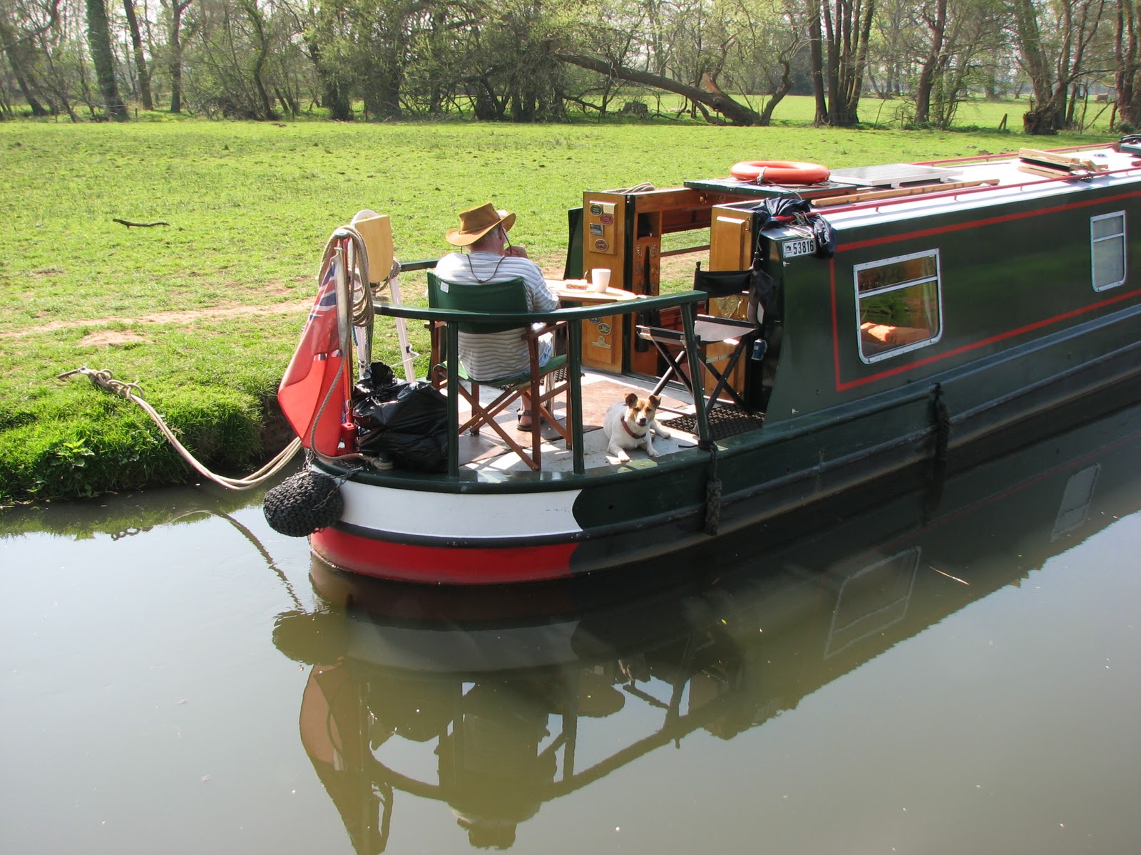Narrow boating in England