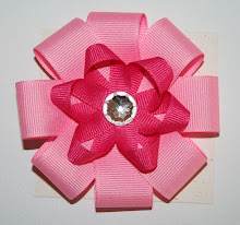 Large Flower Blossom Bows