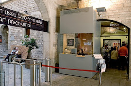 la tienda del museo de arte precolombino  Barbier-Mueller de Barcelona...