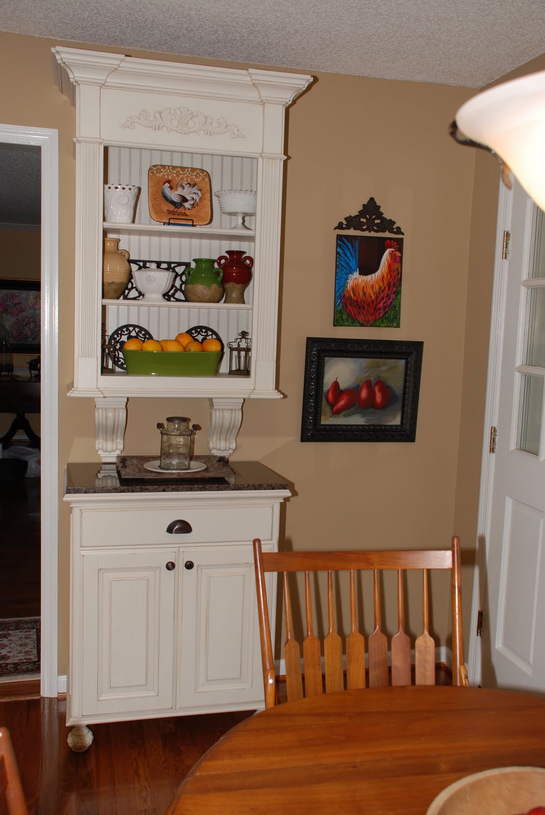 * Remodelaholic * From Oak Kitchen to Painted White