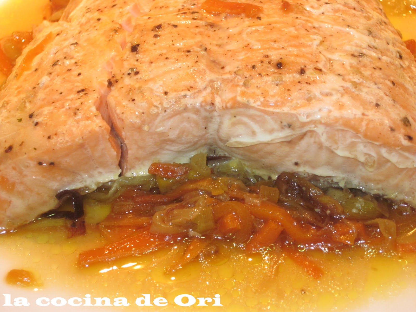 LA COCINA DE ORI SALMÓN EN PAPILLOTE