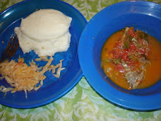 Typical dinner in Malawi
