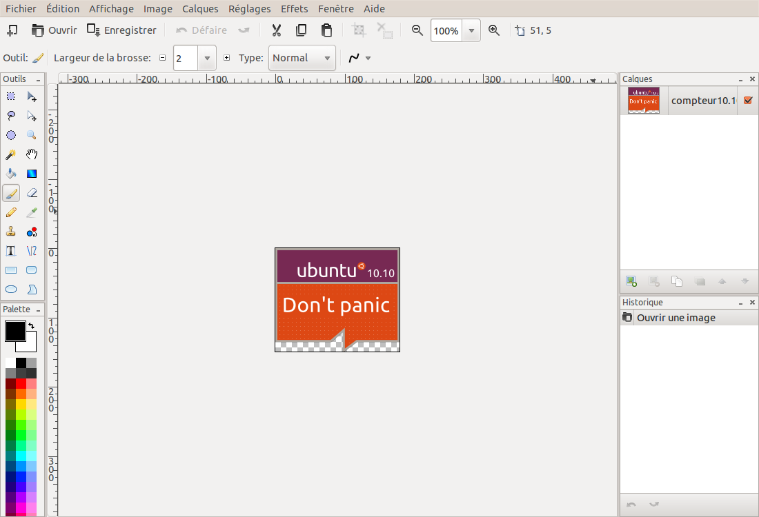 Ubuntu installer Pinta 0.6, logiciel de retouche d'images