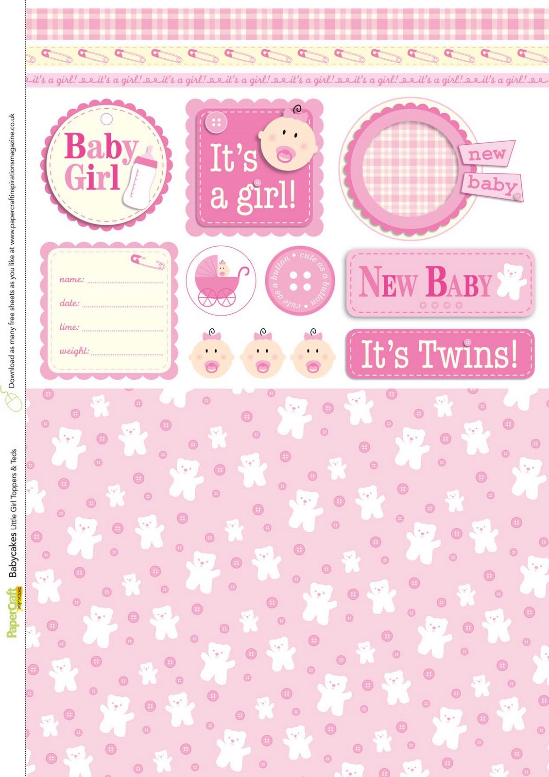 Created By Tatiana FREE Baby Papers