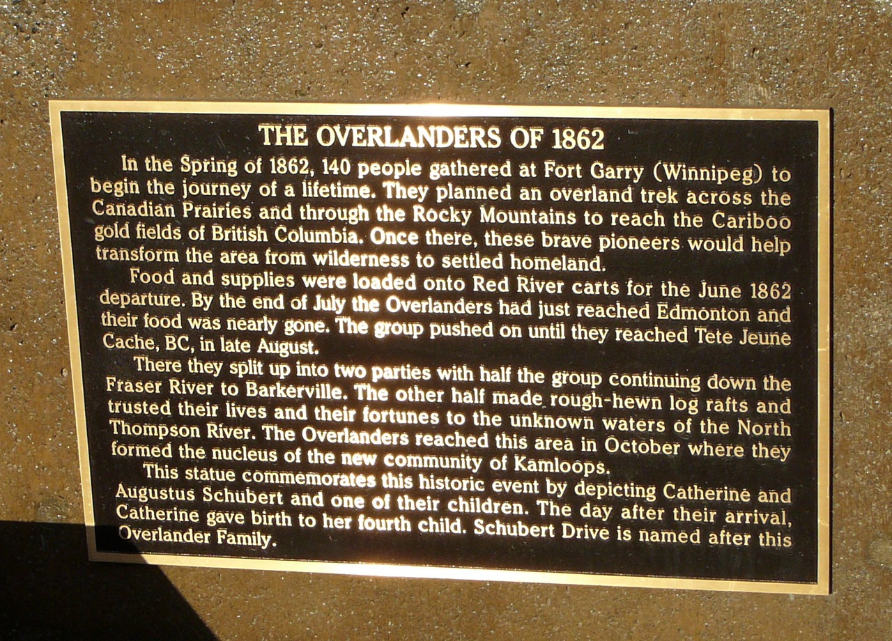 Murals and More The Overlanders Sculpture Kamloops B.C.