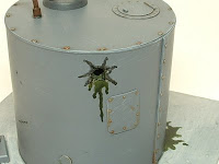 40k warhammer pulp terrain battle damaged storage tank 25-28 mm