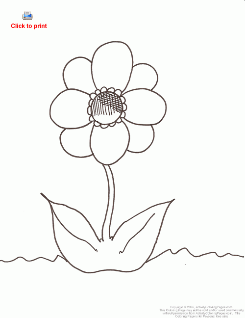 Flower Coloring Pages For Print | Free World Pics