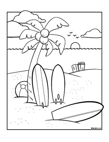 summer coloring pages collections 2010