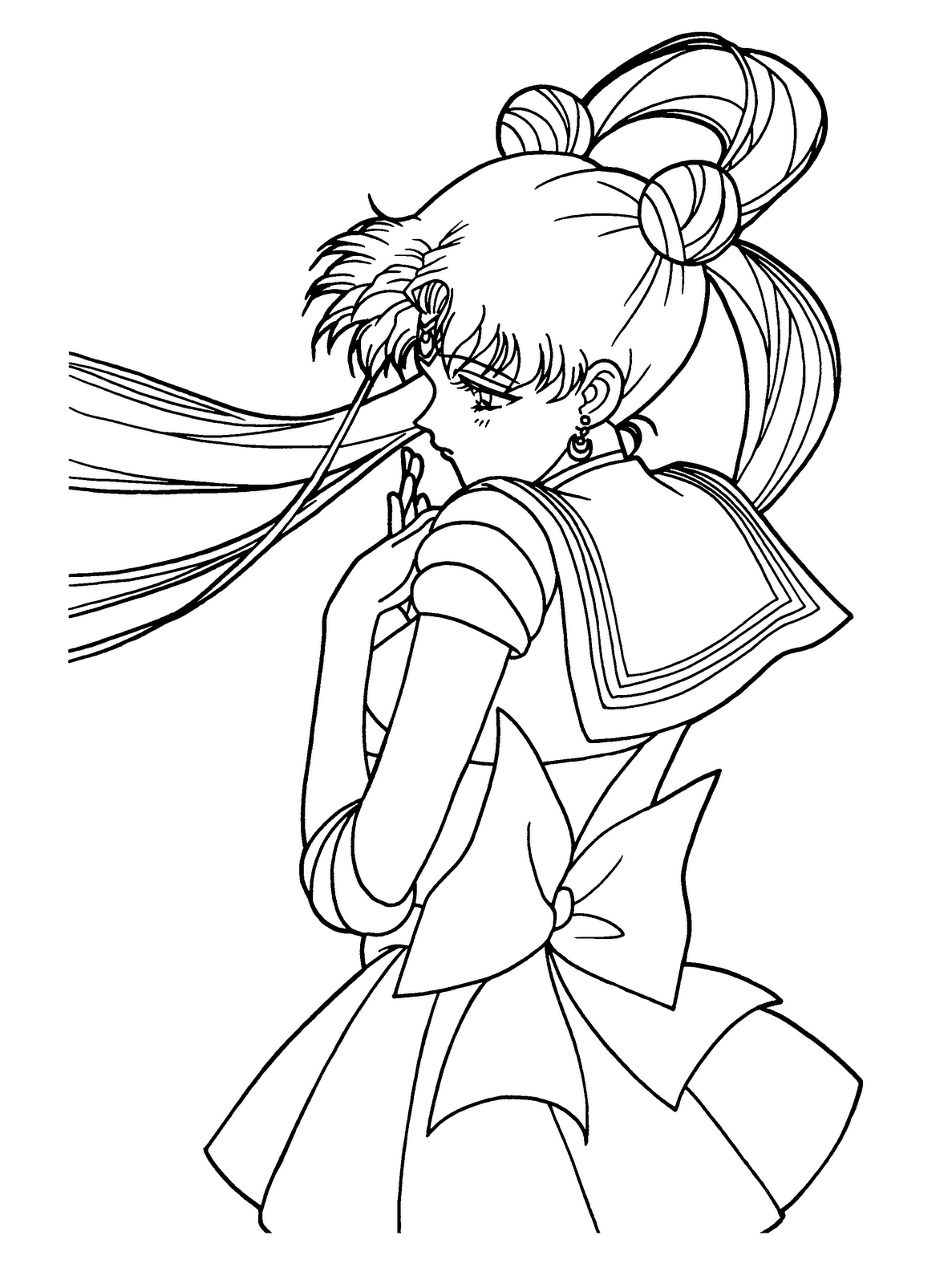 sailor moon and rini coloring pages - photo #50