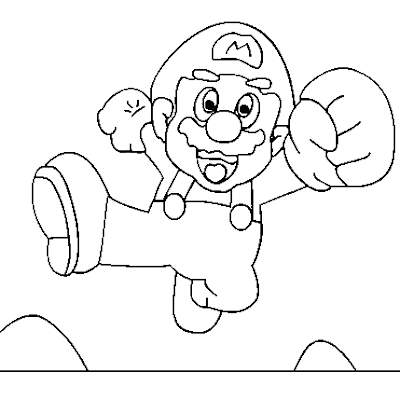Mario Coloring Sheets on Mario Coloring Pages Collection 2010