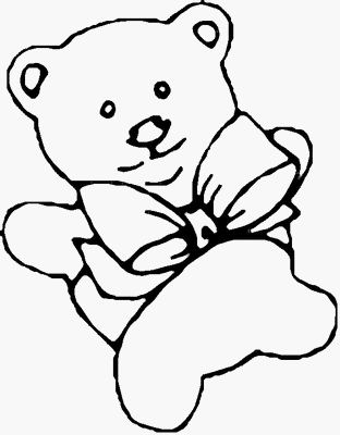 Coloring Pages Bear. Preschool Coloring Pages