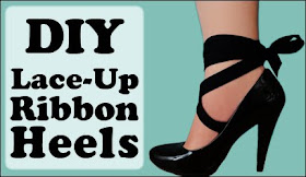 Missa by Design: DIY Video 20: Lace-Up Ribbon Heels