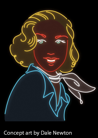 visualTinkerings: Lux Neon Girl