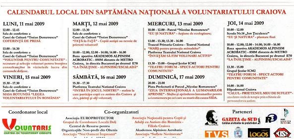 calendar of the week