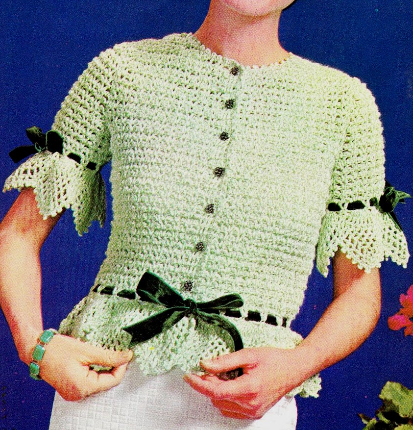 Crochet Pattern Central - Free Women&apos;s Short Sleeved Tops Crochet