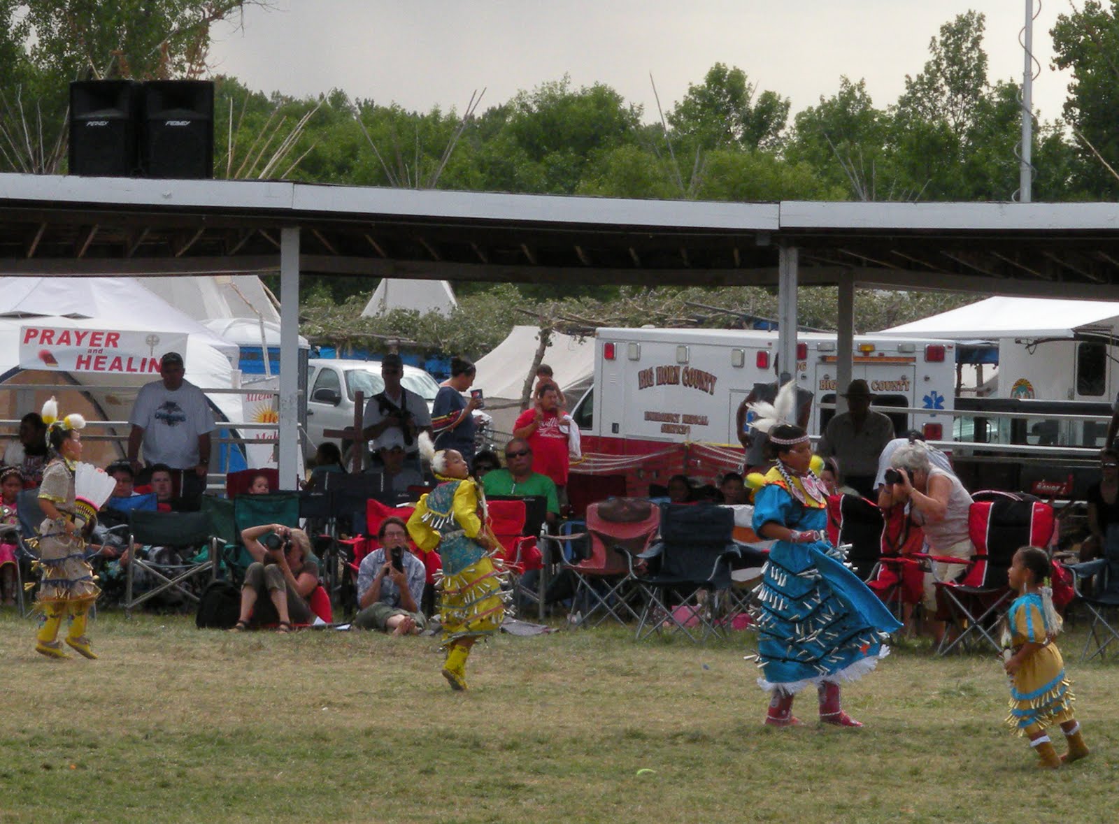 Living and Dyeing Under the Big Sky Crow Fair Pow Wow Girls Dance