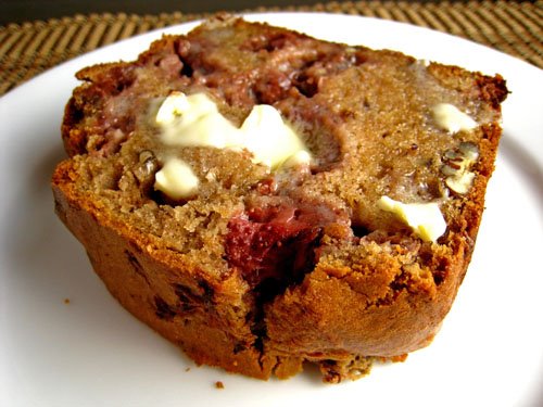 Strawberry Sour Cream Bread with Melting Butter Strawberry Sour Cream Bread with Melting Butter