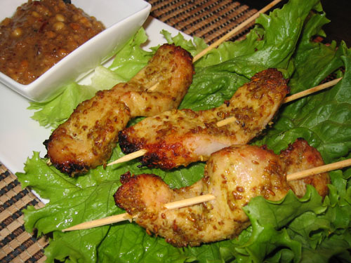 Moo Satay (Pork Satay) with Peanut Sauce Moo Satay (Pork Satay) with Peanut Sauce