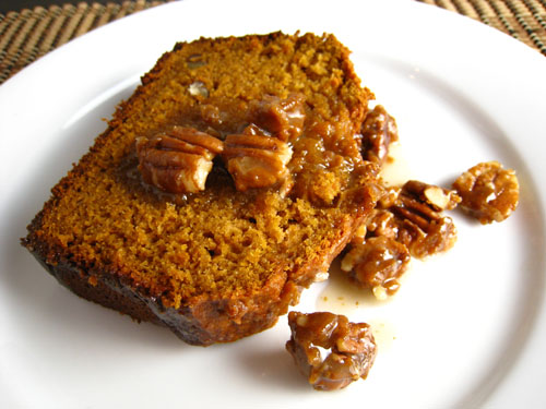 Sweet Potato Bread with Praline Sauce Sweet Potato Bread with Praline Sauce
