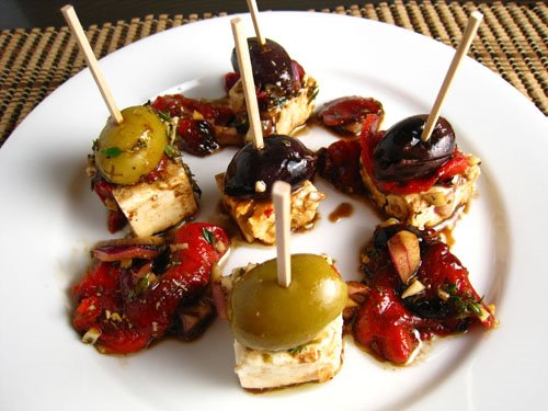 Marinated Feta with Olives and Roasted Red Pepper Marinated Feta with Olives and Roasted Red Pepper