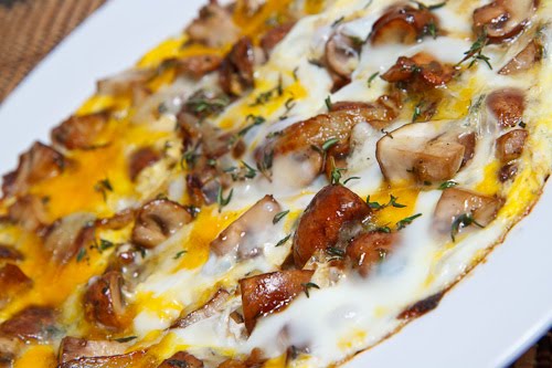Mushroom and Thyme Omelette with Gorgonzola Mushroom and Thyme Omelette with Gorgonzola