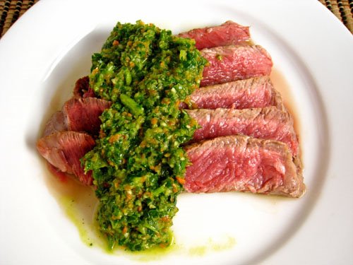 Steak with Chimichurri Sauce Steak with Chimichurri Sauce