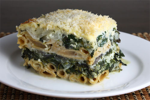 Pastitsio (Greek Lasagna) with Greens Pastitsio (Greek Lasagna) with Greens