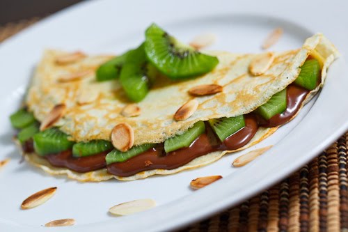 Nutella and Kiwi Crepes Nutella and Kiwi Crepes