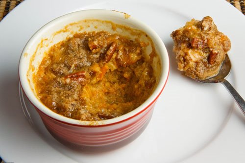 Baked Sweet Potato Oatmeal with Pecan Streusel Baked Sweet Potato Oatmeal with Pecan Streusel