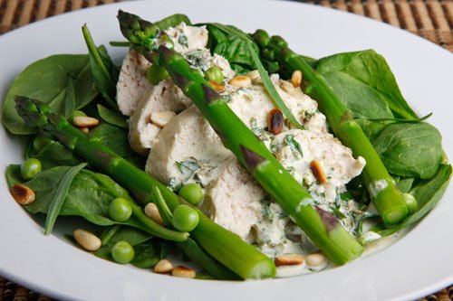 Chicken and Asparagus Salad with Creamy Tarragon Dressing Chicken and Asparagus Salad with Creamy Tarragon Dressing