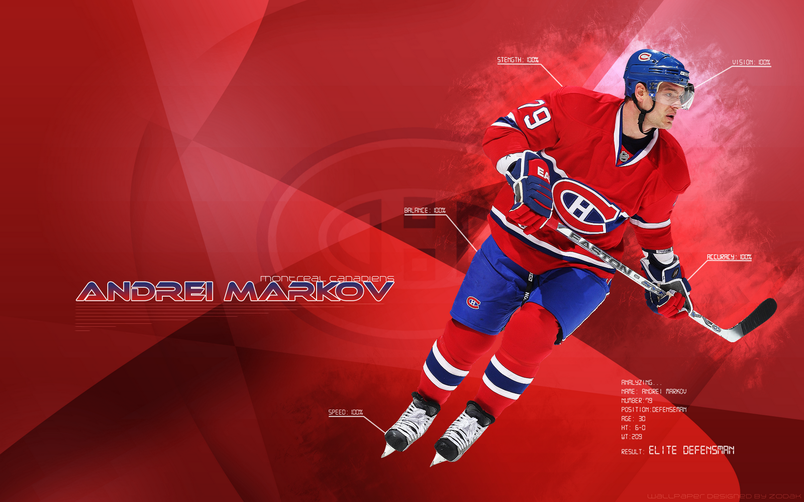 Blog de Jérôme Dufour: Wallpaper - Andrei Markov - Montreal Canadiens