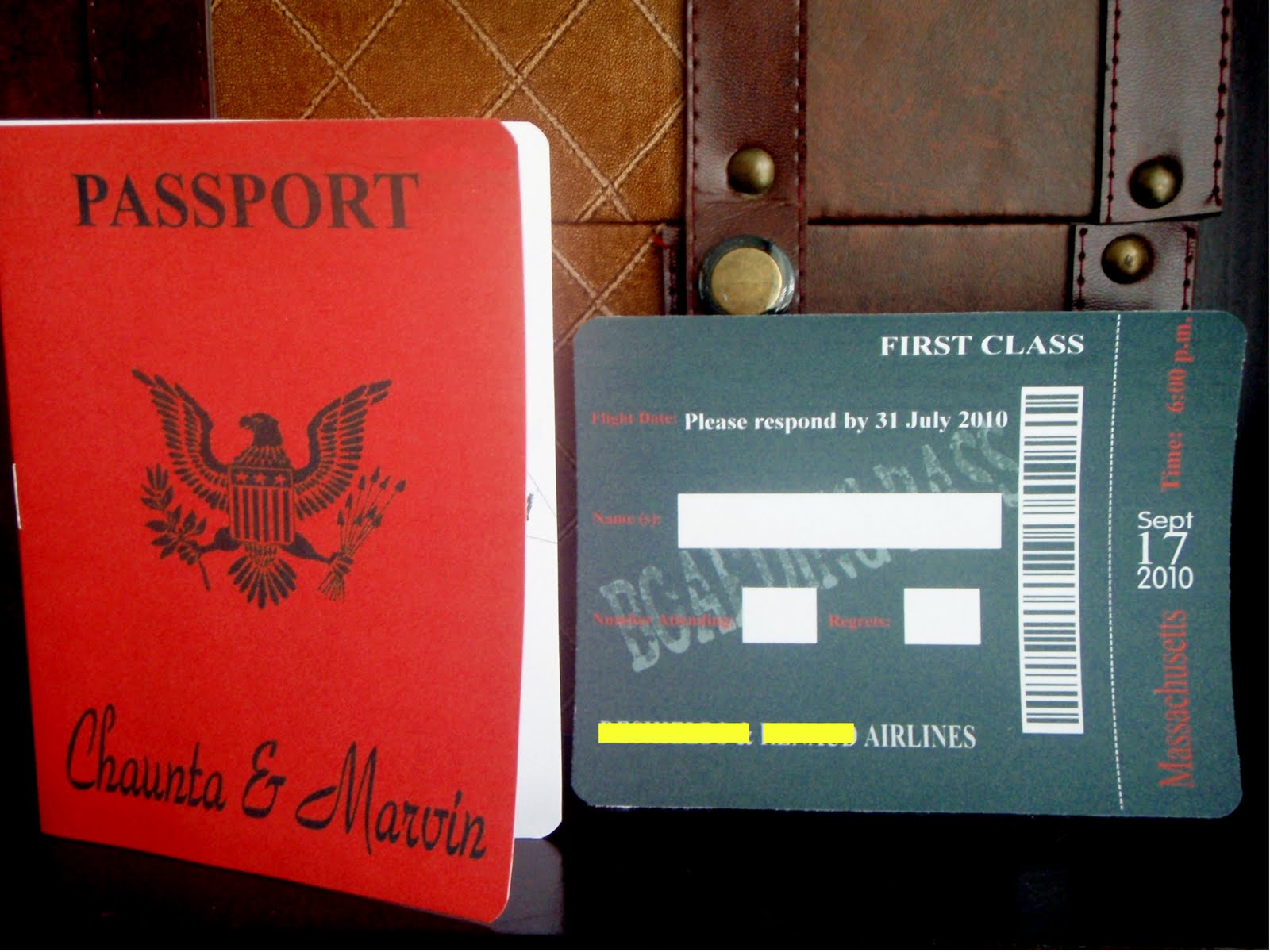 Custom Creations Party Place: World Traveller Themed Passport