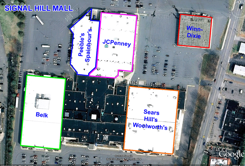 Sky City Retail History Signal Hill Mall Statesville, NC (Update of